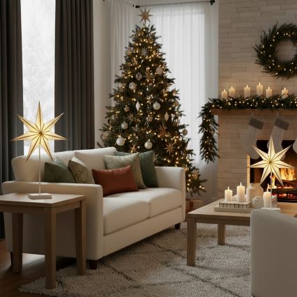 Brilagi - LED božićna dekoracija LED/3xAA 66x40 cm zvezda