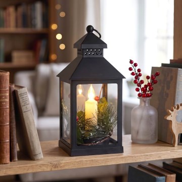 BRILAGI - LED Božićna dekoracija LED/3xAAA lanterna crna