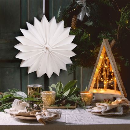 Brilagi - LED božićna dekoracija, pahulja 32 cm, napajanje 2xAA