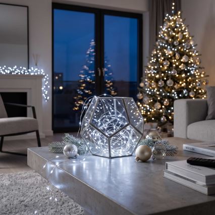 BRILAGI - LED božićna girlanda 100xLED/3xAA 10m hladno bela