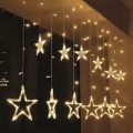 BRILAGI - LED božićna spoljašnja zavesa 77xLED/3xAA/USB 1,8m IP44 topla bela