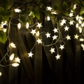 Brilagi - LED božićni niz 40xLED/3xAA 1,8m tople bele zvezde