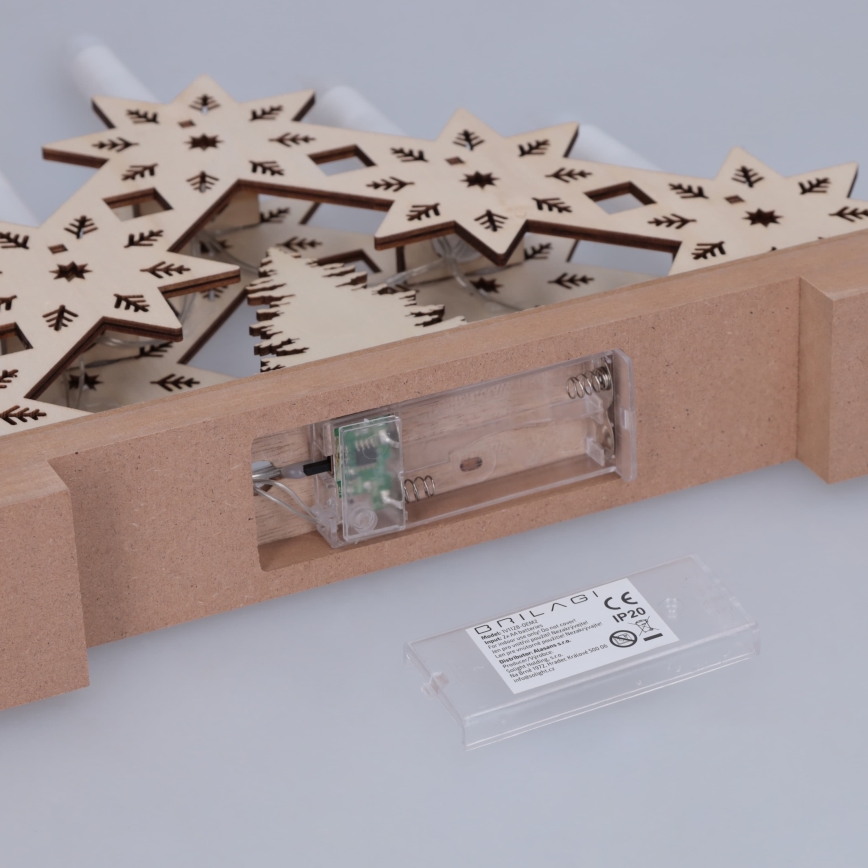 BRILAGI - LED Božićni svećnjak 5xLED/2xAA bež