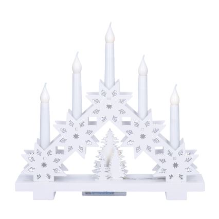 Brilagi - LED božićni svećnjak 5xLED/2xAA