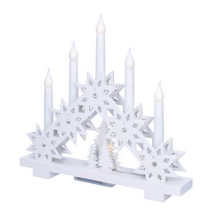 Brilagi - LED božićni svećnjak 5xLED/2xAA