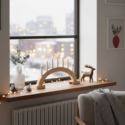 Brilagi - LED Božićni svećnjak 7xLED/2xAA 28x45 cm