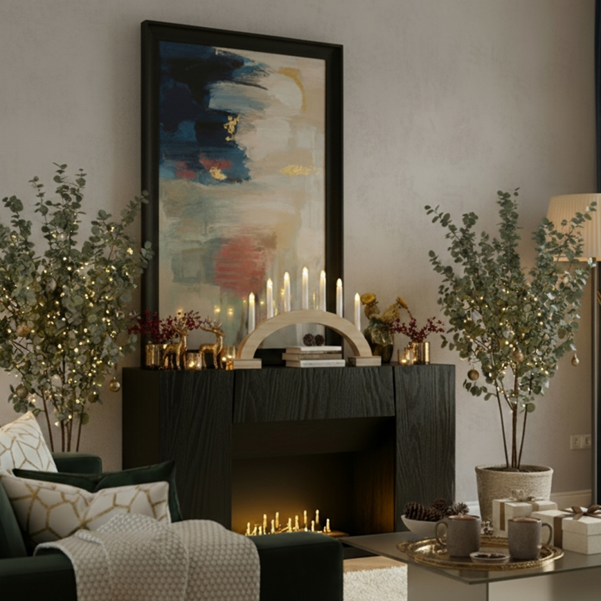 Brilagi - LED Božićni svećnjak 7xLED/2xAA 28x45 cm