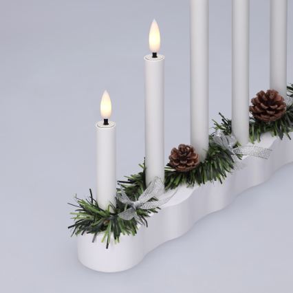 BRILAGI - LED Božićni svećnjak 7xLED/2xAA bela