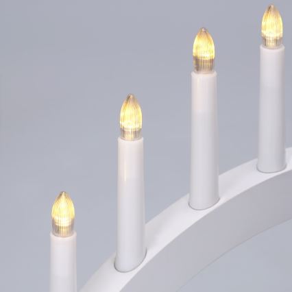 BRILAGI - LED božićni svećnjak 7xLED/2xAA beo