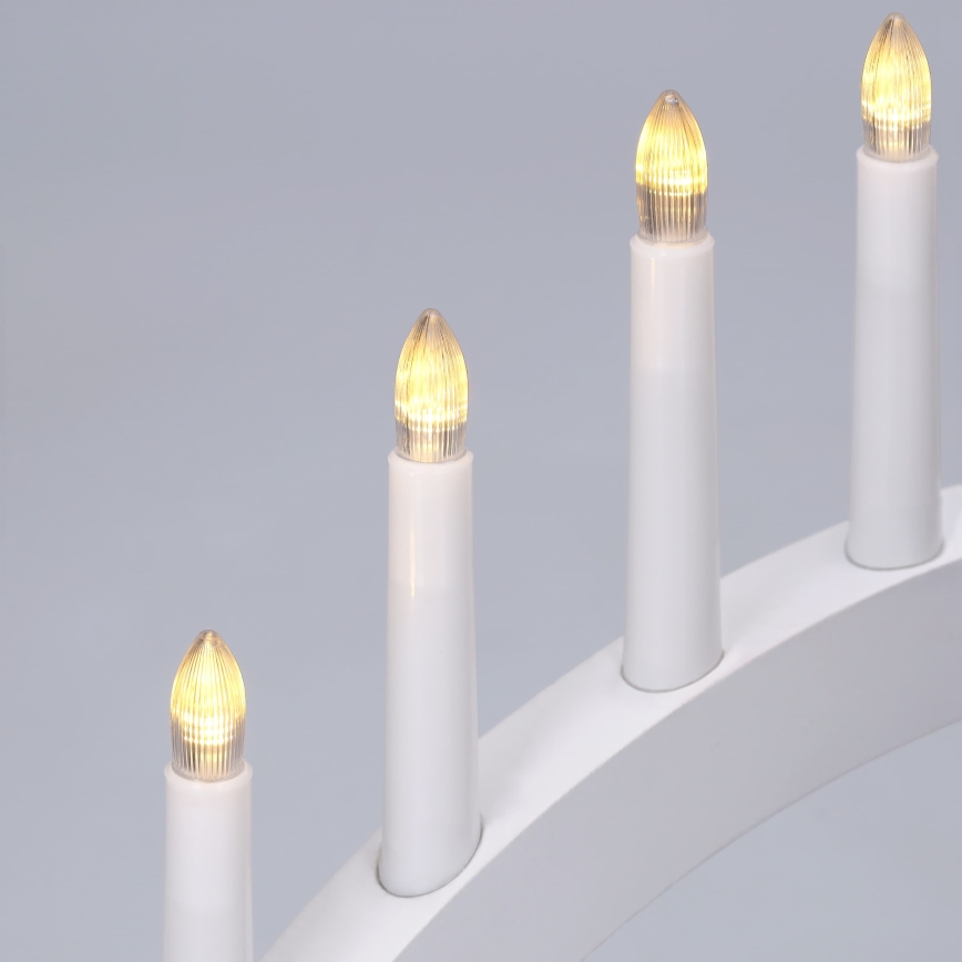BRILAGI - LED božićni svećnjak 7xLED/2xAA beo