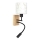 Brilagi - LED dečija fleksibilna zidna lampa BOBO WOOD 1xE27/25W/230V + LED/3W hrast/crna/bela/zečići