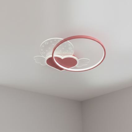 Brilagi - LED dečije plafonsko svetlo LOVE LED/48W/230V 3000/4500/6000K ružičasta