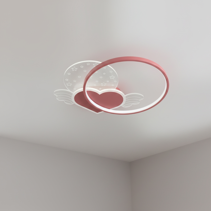 Brilagi - LED dečije plafonsko svetlo LOVE LED/48W/230V 3000/4500/6000K ružičasta