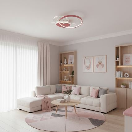 Brilagi - LED dečije plafonsko svetlo LOVE LED/48W/230V 3000/4500/6000K ružičasta
