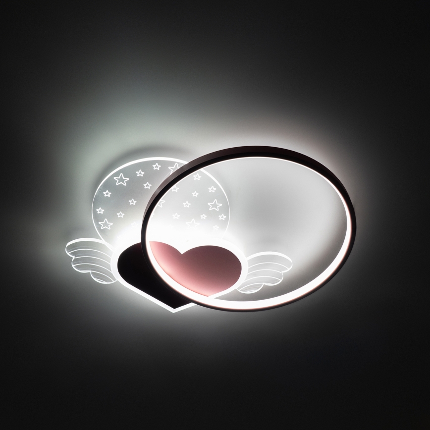 Brilagi - LED dečije plafonsko svetlo LOVE LED/48W/230V 3000/4500/6000K ružičasta