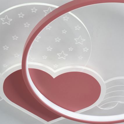 Brilagi - LED dečije plafonsko svetlo LOVE LED/48W/230V 3000/4500/6000K ružičasta