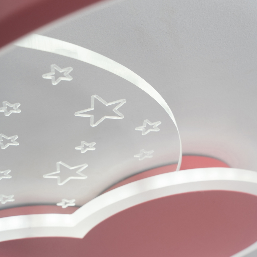 Brilagi - LED dečije plafonsko svetlo LOVE LED/48W/230V 3000/4500/6000K ružičasta