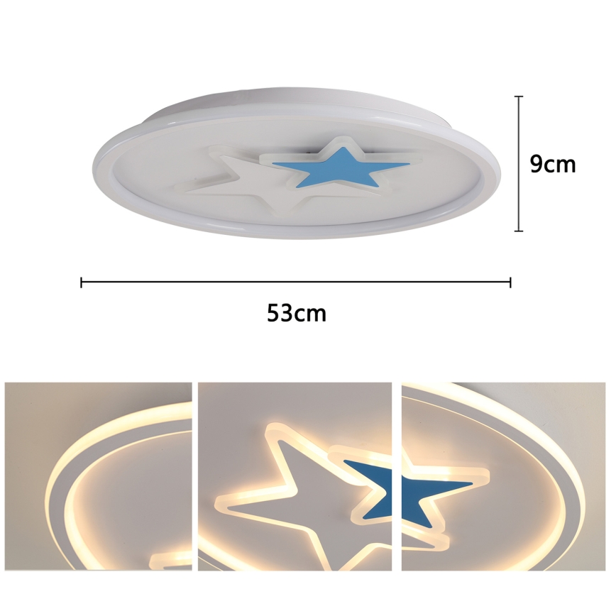 Brilagi - LED dečije plafonsko svetlo STARS LED/35W/230V prečnika 53 cm