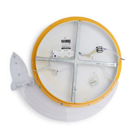 Brilagi - LED dečije plafonsko svetlo STARSHIP LED/64W/230V 3000/4500/6000K žuta