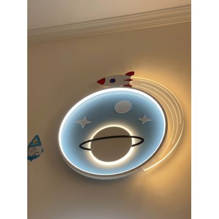 Brilagi -LED Dečije plafonsko svetlo STARSHIP LED/64W/230V 3000/4500K plavo