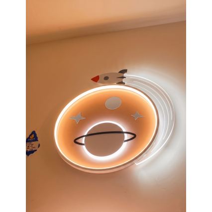 Brilagi -LED Dečije plafonsko svetlo STARSHIP LED/64W/230V 3000/4500K žuta