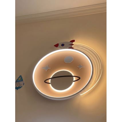 Brilagi -LED Dečije plafonsko svetlo STARSHIP LED/64W/230V 3000/4500K žuta