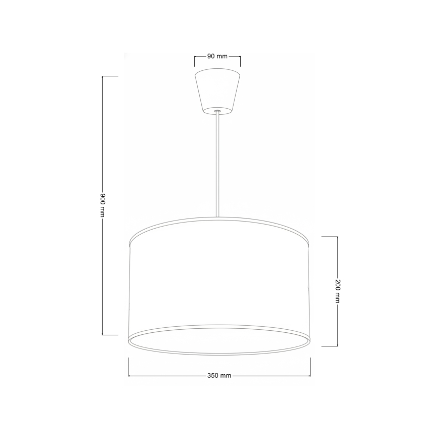 Brilagi - LED dečiji luster na sajli BOBO 1xE27/60W/230V prečnik 35 cm bela/zečići