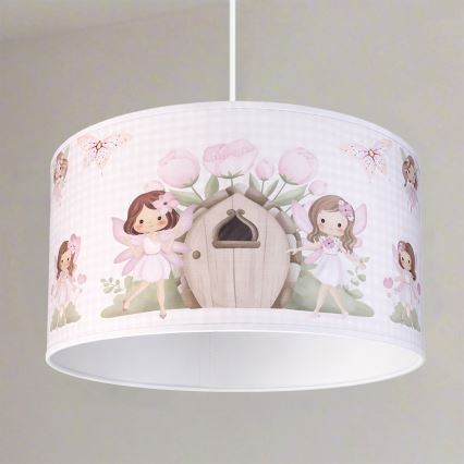 Brilagi - LED dečiji luster na sajli BOBO 1xE27/60W/230V prečnik 35 cm ružičasta/vile