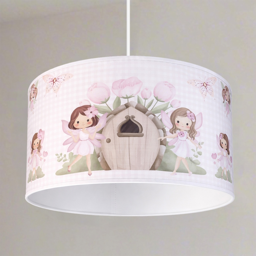 Brilagi - LED dečiji luster na sajli BOBO 1xE27/60W/230V prečnik 35 cm ružičasta/vile