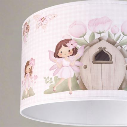 Brilagi - LED dečiji luster na sajli BOBO 1xE27/60W/230V prečnik 35 cm ružičasta/vile
