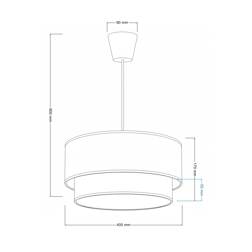 Brilagi- LED dečiji luster na sajli BOBO 1xE27/60W/230V, prečnik 40 cm, bela/bež/sa motivom medvedića