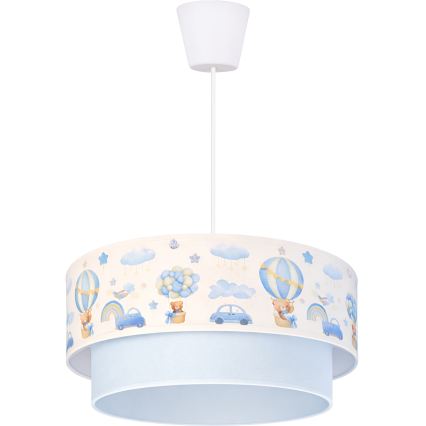 Brilagi - LED dečiji luster na sajli BOBO 1xE27/60W/230V prečnik 40 cm krem/plava/medvedići