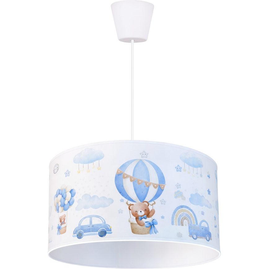 Brilagi - LED dečiji luster na sajli BOBO 1xE27/60W/230V prečnika 35 cm plava/medvedići