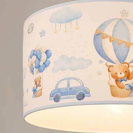 Brilagi - LED dečiji luster na sajli BOBO 1xE27/60W/230V prečnika 35 cm plava/medvedići