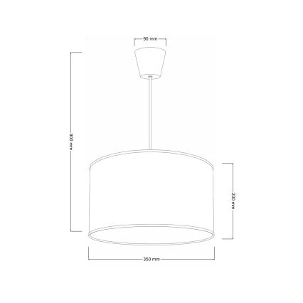 Brilagi - LED dečiji luster na sajli BOBO 1xE27/60W/230V Ø 35 cm bela/životinjice