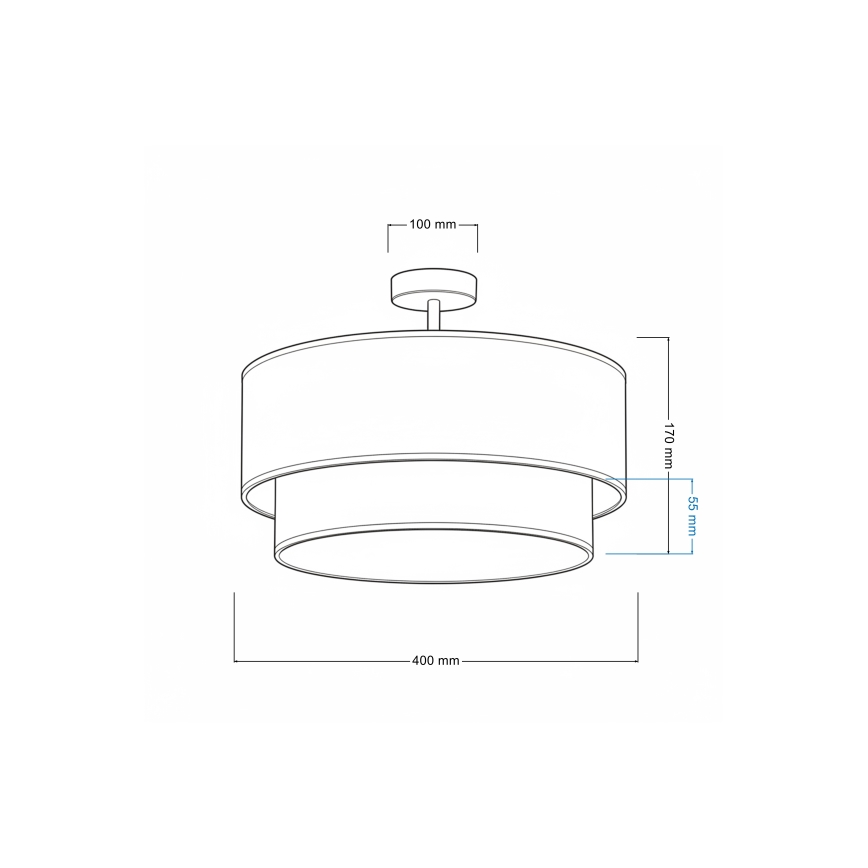 Brilagi - LED dečiji plafonski luster BOBO 1xE27/10W/230V Ø 40 cm krem/ružičasta/zečići
