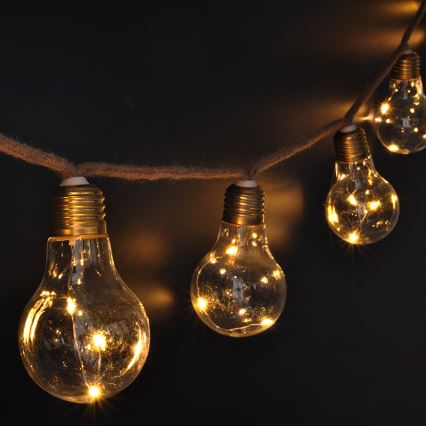 BRILAGI - LED dekorativni lanac 10xLED/3xAA 1,8m topla bela
