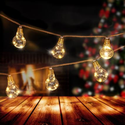 BRILAGI - LED dekorativni lanac 10xLED/3xAA 1,8m topla bela