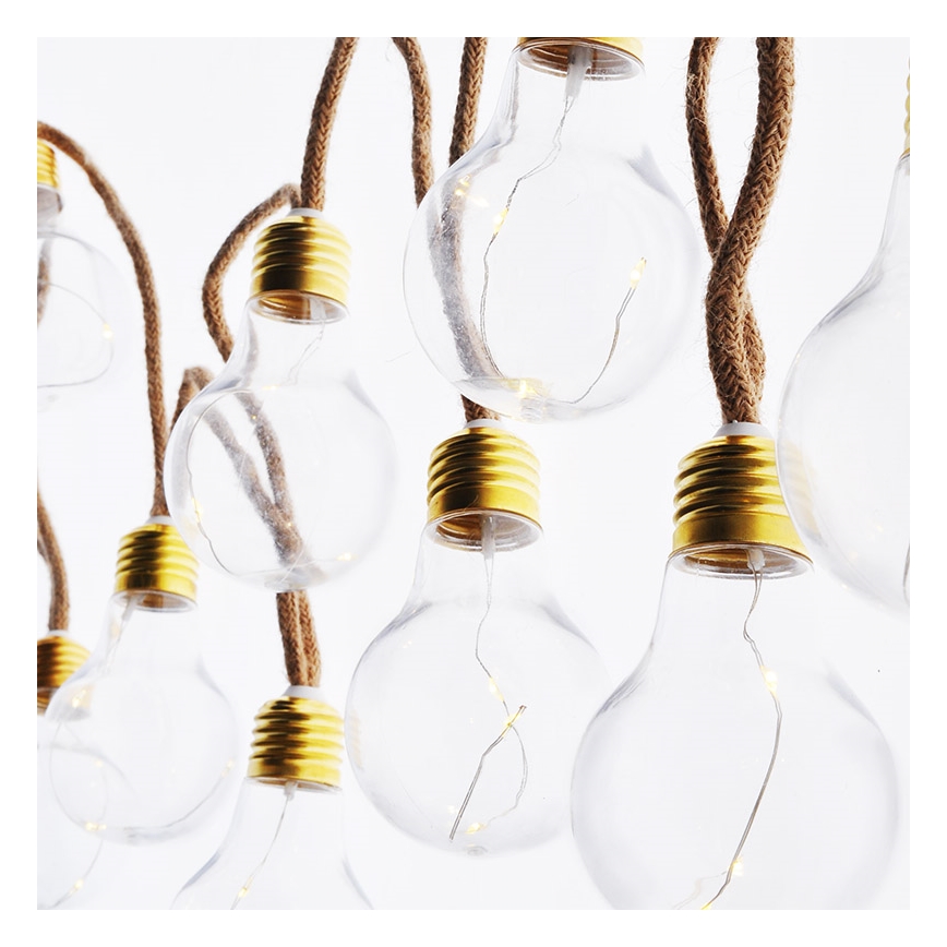 BRILAGI - LED dekorativni lanac 10xLED/3xAA 1,8m topla bela
