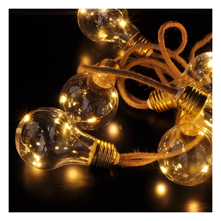 BRILAGI - LED dekorativni lanac 10xLED/3xAA 1,8m topla bela