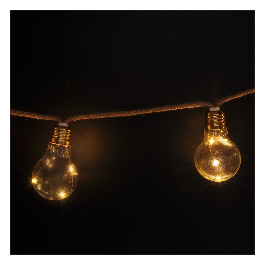 BRILAGI - LED dekorativni lanac 10xLED/3xAA 1,8m topla bela