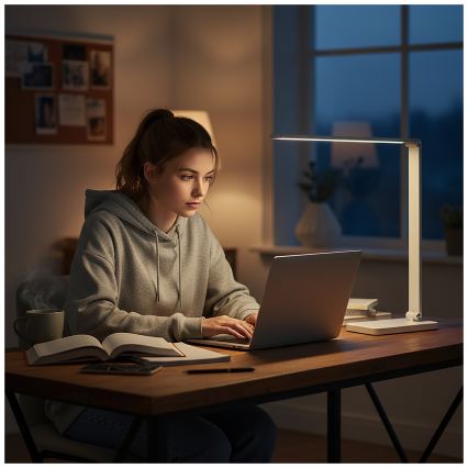 BRILAGI - LED prigušiva dodirna stona lampa sa bežičnim QI punjenjem MODO CHARGE LED/7W/5V 3000/4000/6000K bela