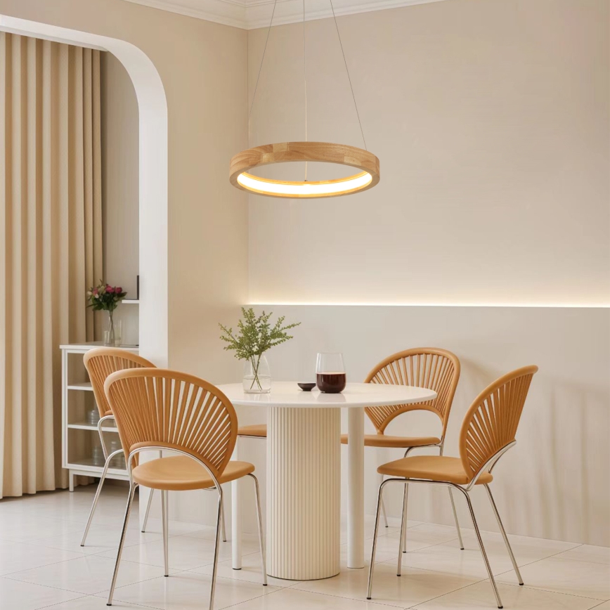 Brilagi - LED drveni luster na sajli UMEA WOOD LED/30W/230V Ø 40 cm