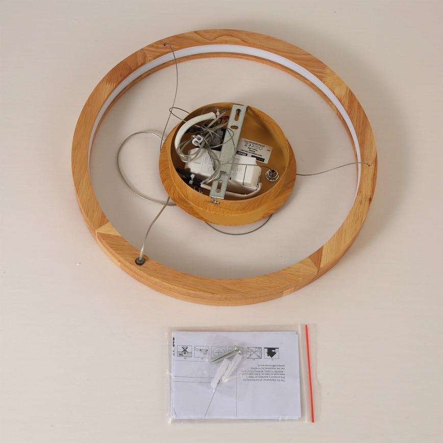 Brilagi - LED drveni luster na sajli UMEA WOOD LED/30W/230V Ø 40 cm