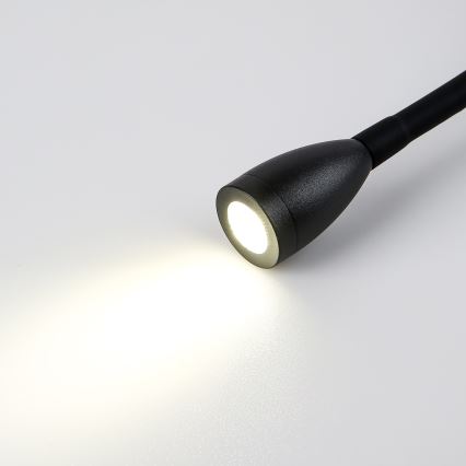 Brilagi - LED fleksibilna zidna lampa MAYA Double LED/4W/230V + LED/3W crna