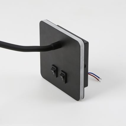 Brilagi - LED fleksibilna zidna lampa MAYA Double LED/4W/230V + LED/3W crna