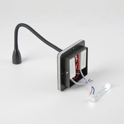 Brilagi - LED fleksibilna zidna lampa MAYA Double LED/4W/230V + LED/3W crna