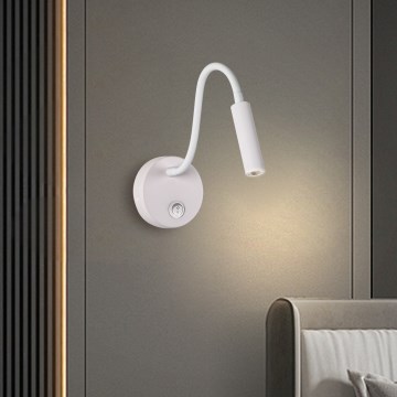 Brilagi - LED fleksibilna zidna lampa MAYA LED/3W/230V 4000K bela