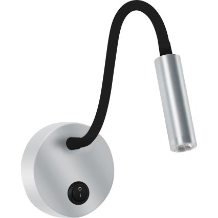 Brilagi - LED fleksibilna zidna lampa MAYA LED/3W/230V 4000K srebrna