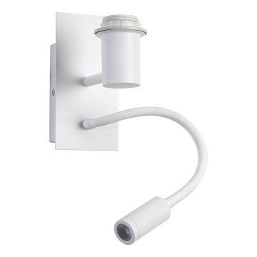 Brilagi - LED fleksibilna zidna lampa NUBILA 1xE27/25W/230V + LED/3W bela